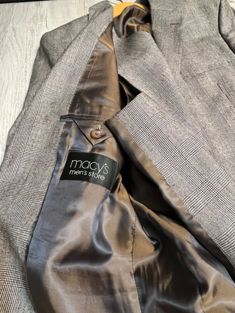 NWT Lauren Ralph Lauren 3 Piece Suit 43R 37W Brown Plaid Wool Slim 100% Wool